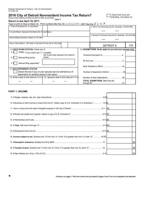 detroit form 5119.